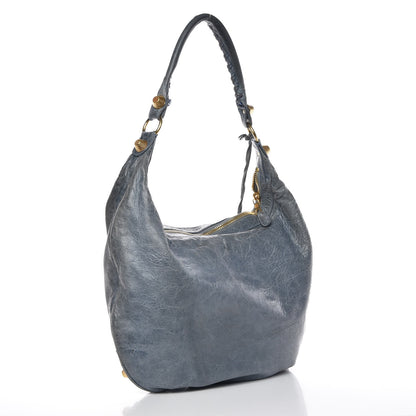 Balenciaga Chevre Giant 21 Gold Hardware Hobo Bleu 4 of 16