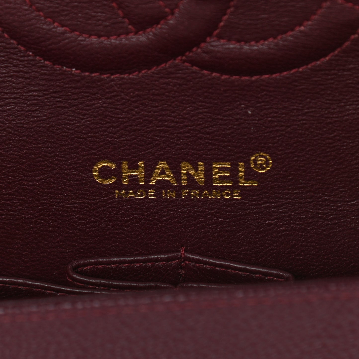 Caviar Quilted Medium Double Flap Burgundy