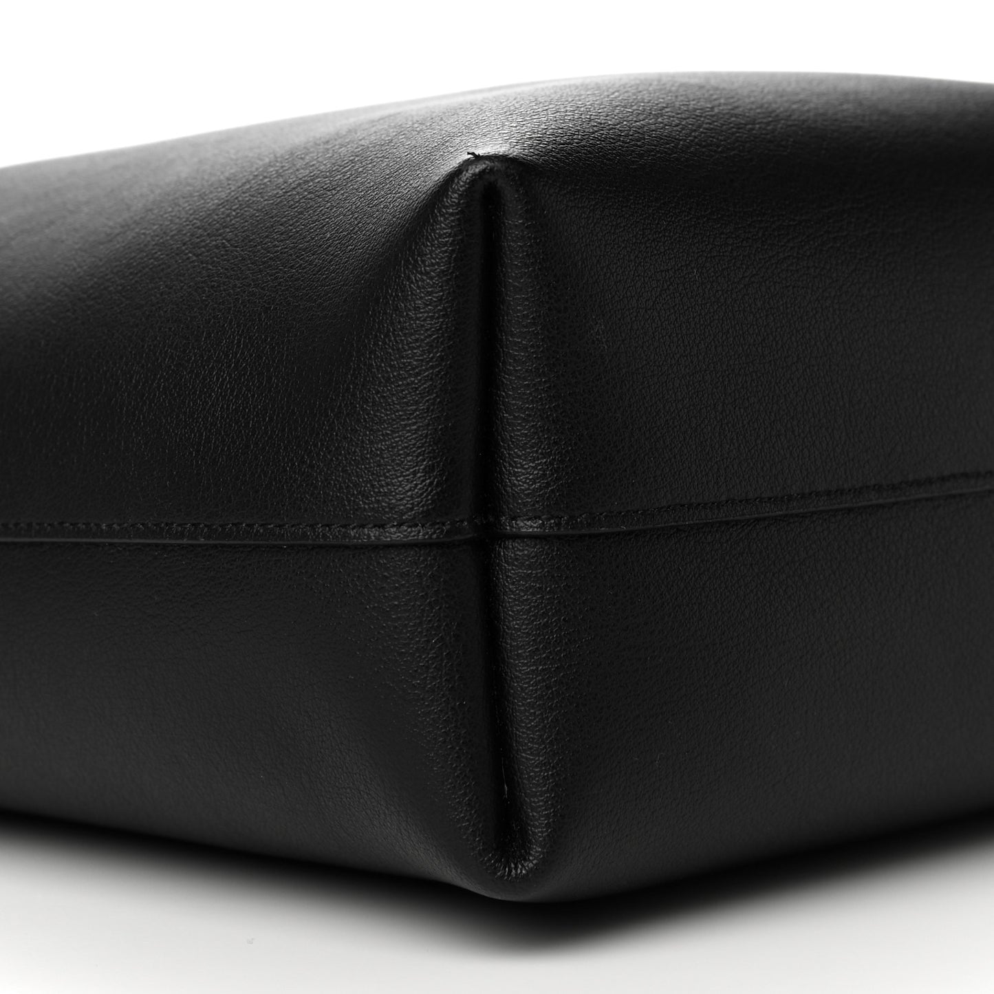 Calfskin North-South Shopping Tote Black