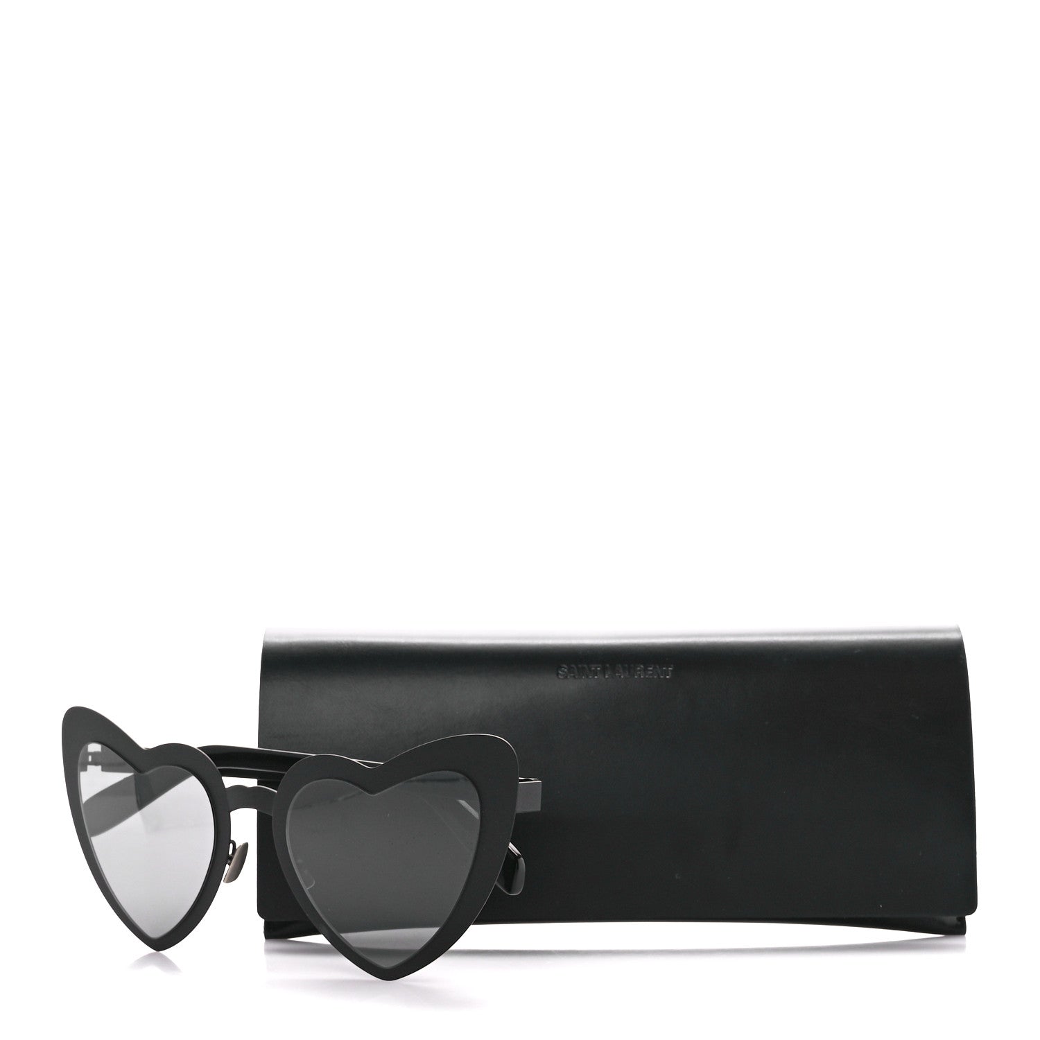 Saint Laurent Acetate Heart Frame Loulou SL181 Sunglasses Black 8 of 8
