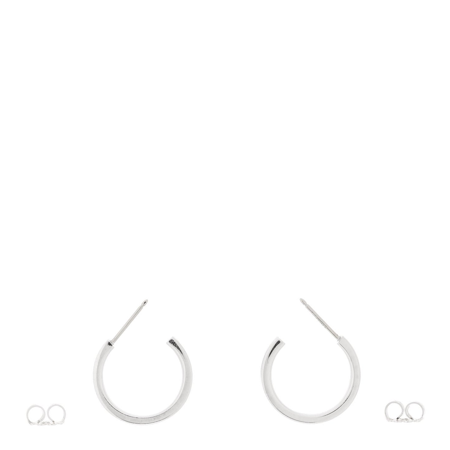 Sterling Silver 1837 Small Narrow Hoop Earrings