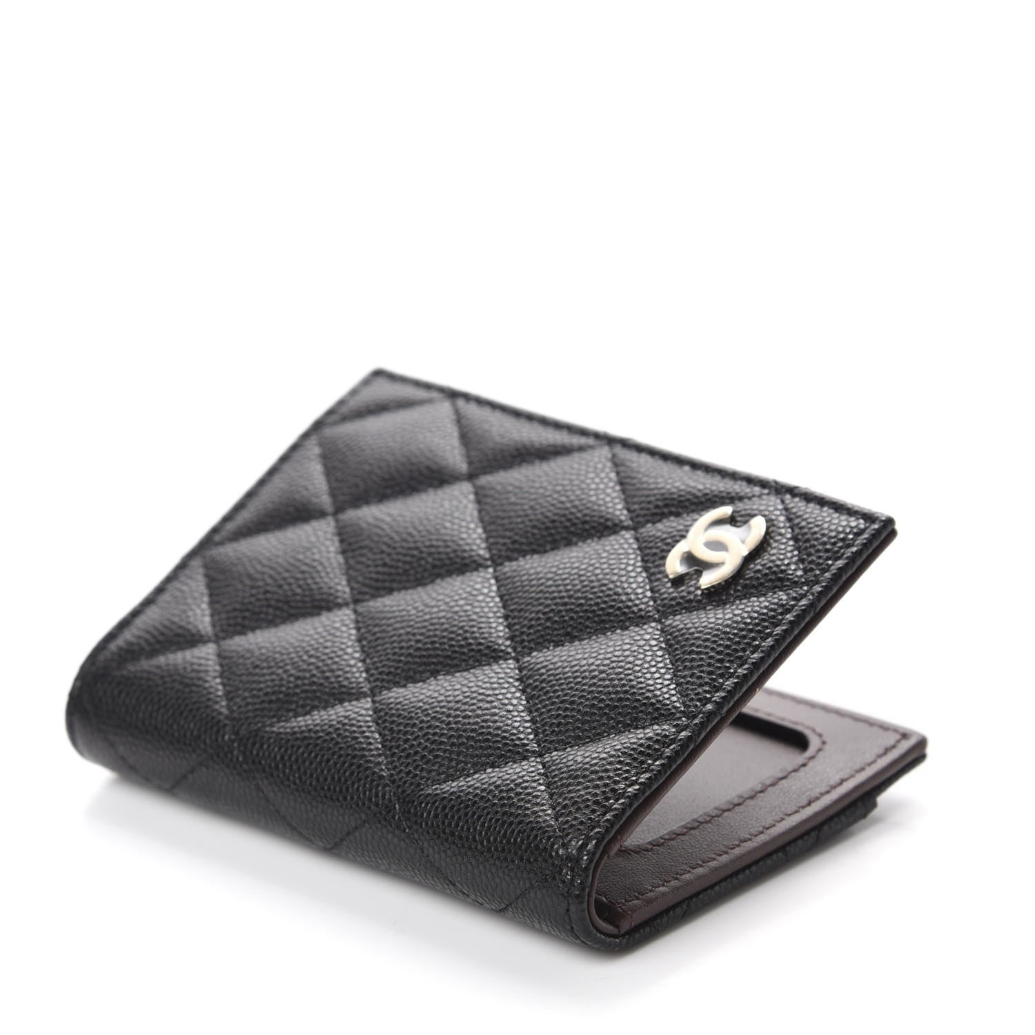 Chanel Caviar Quilted Card Holder Wallet Black 4 of 8