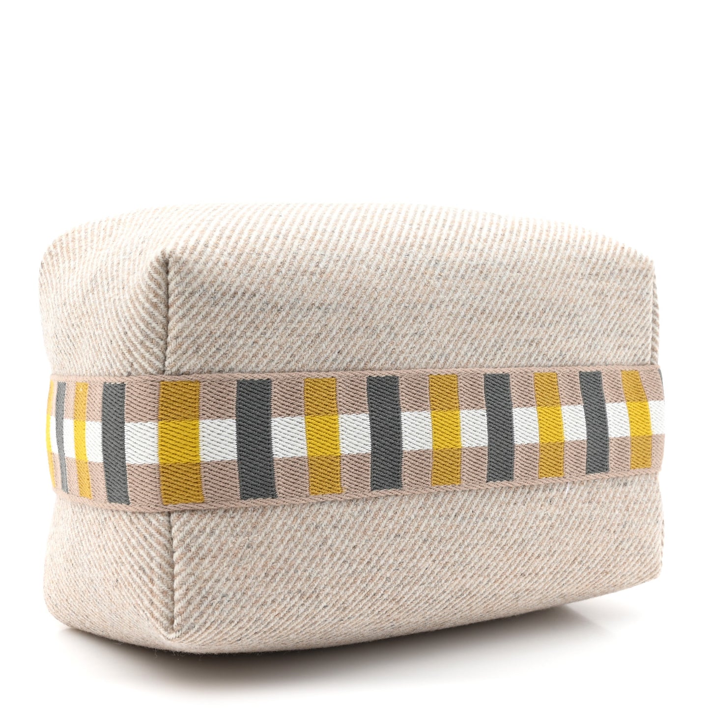 Wool Small Au Carre Bride-A-Brac Pouch Seigle