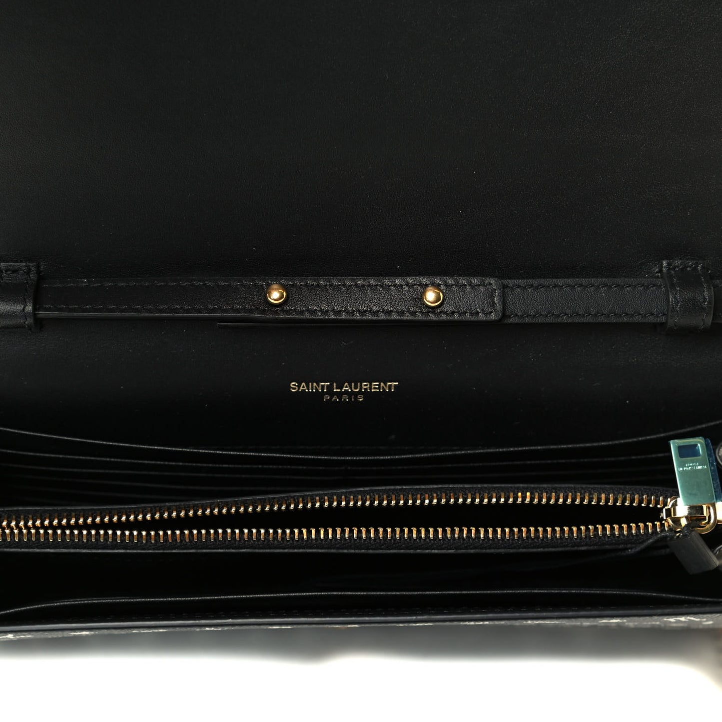 Grain De Poudre Zodiac Print Small Monogram Kate Satchel Black Black