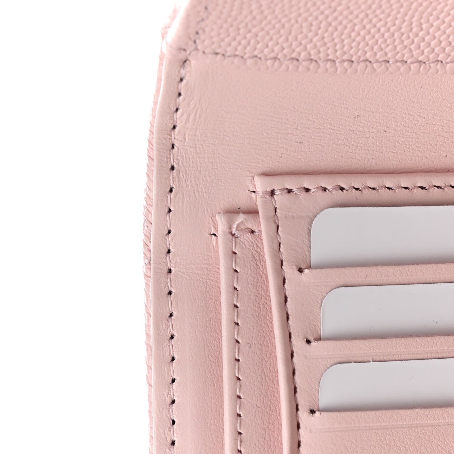 Chanel Caviar Quilted Compact Flap Wallet Light Pink 9 of 10