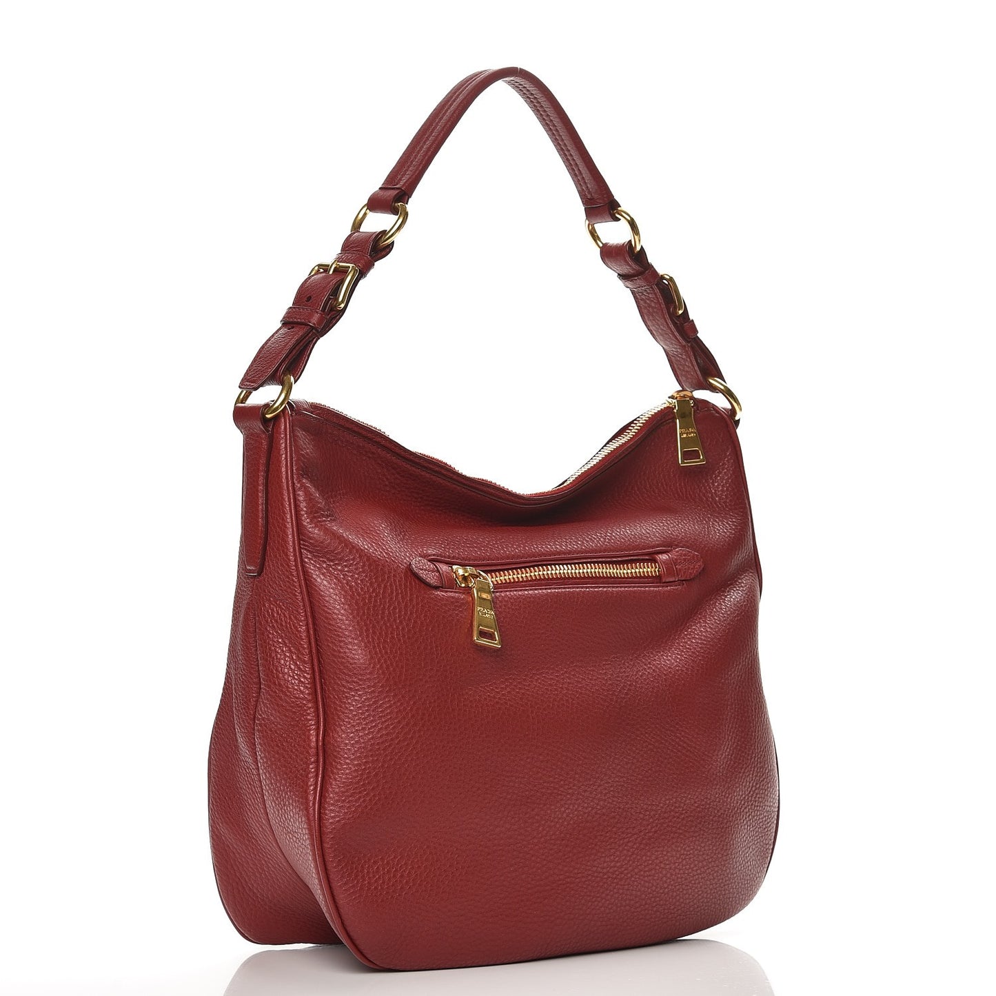 Vitello Daino Sacca Hobo Rubino