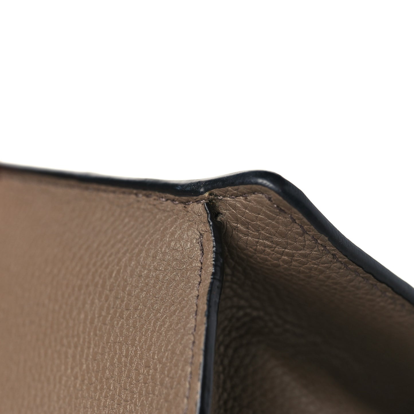 Grained Calfskin Medium Barcelona Shoulder Bag Taupe