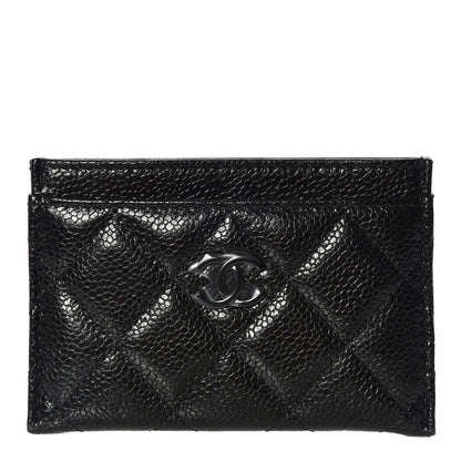 Chanel Caviar Quilted Incognito Card Holder Black 1 of 10