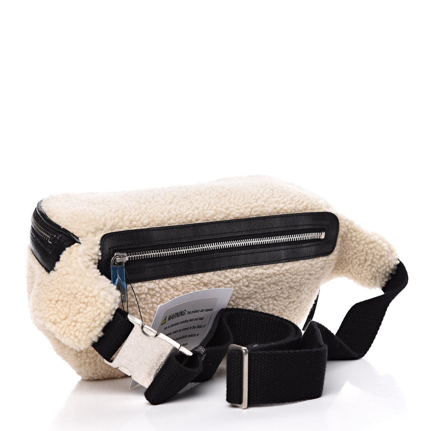 Shearling Belt Bag Beige