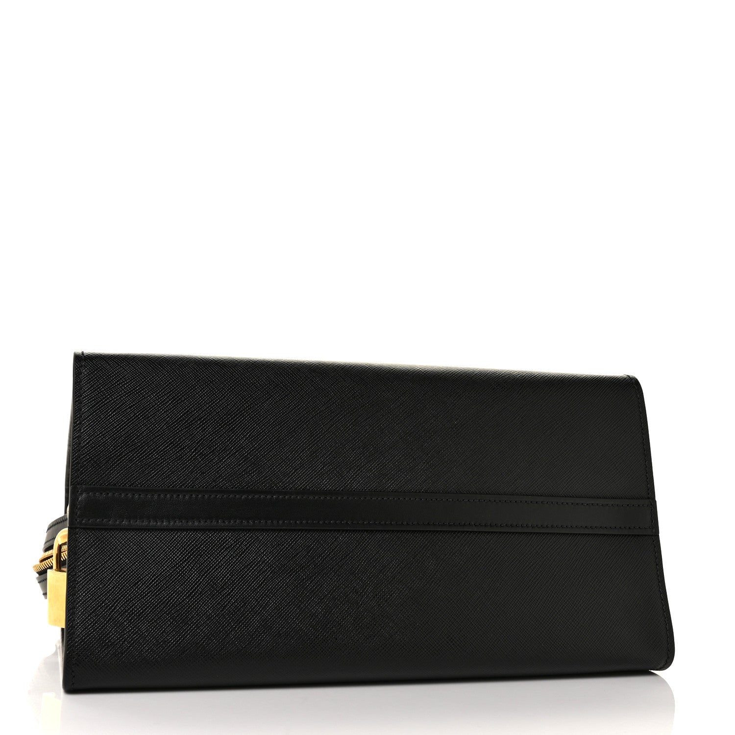 Prada Saffiano City Calfskin Small Esplanade Tote Black 4 of 10