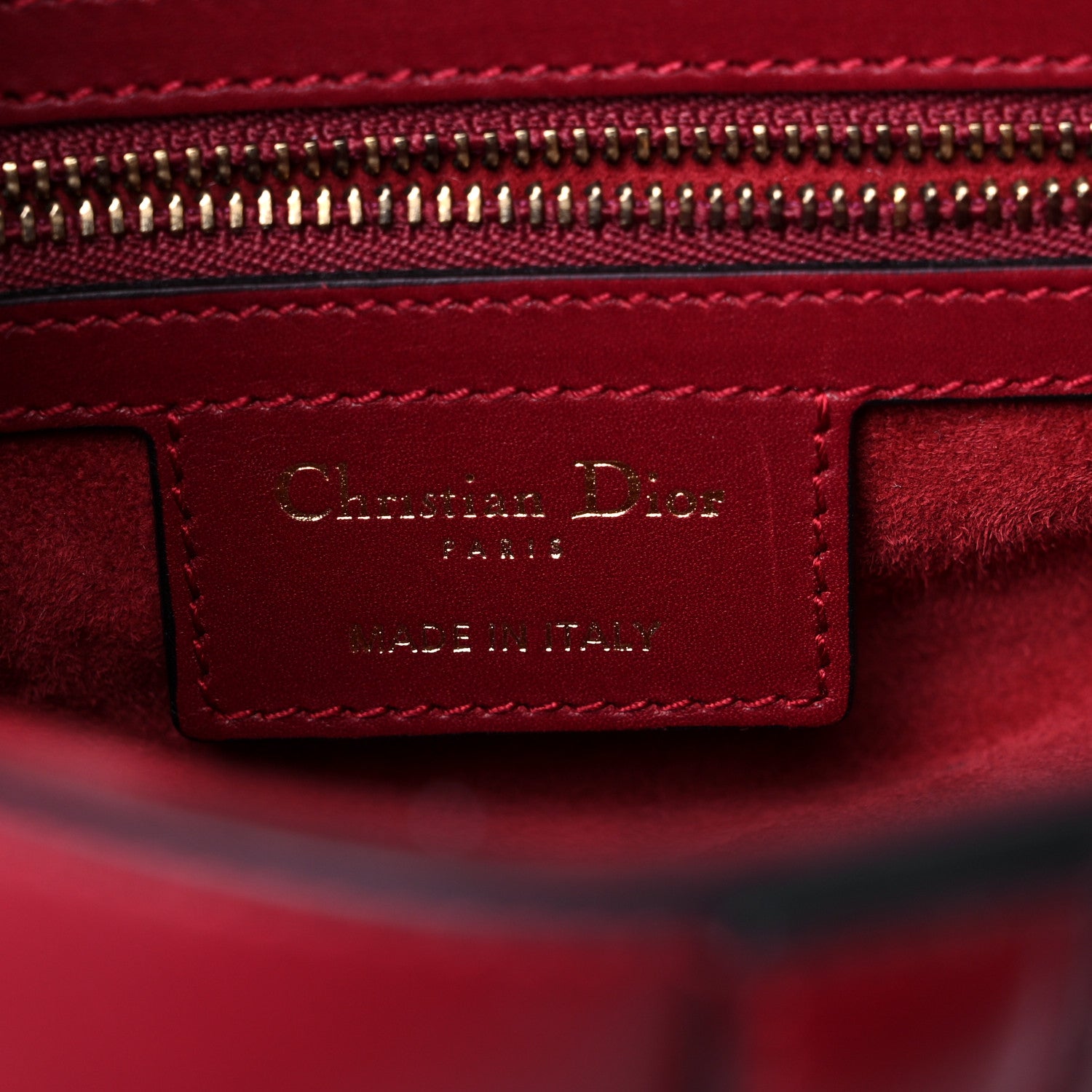 Christian Dior Calfskin Saddle Bag Scarlet 6 of 15