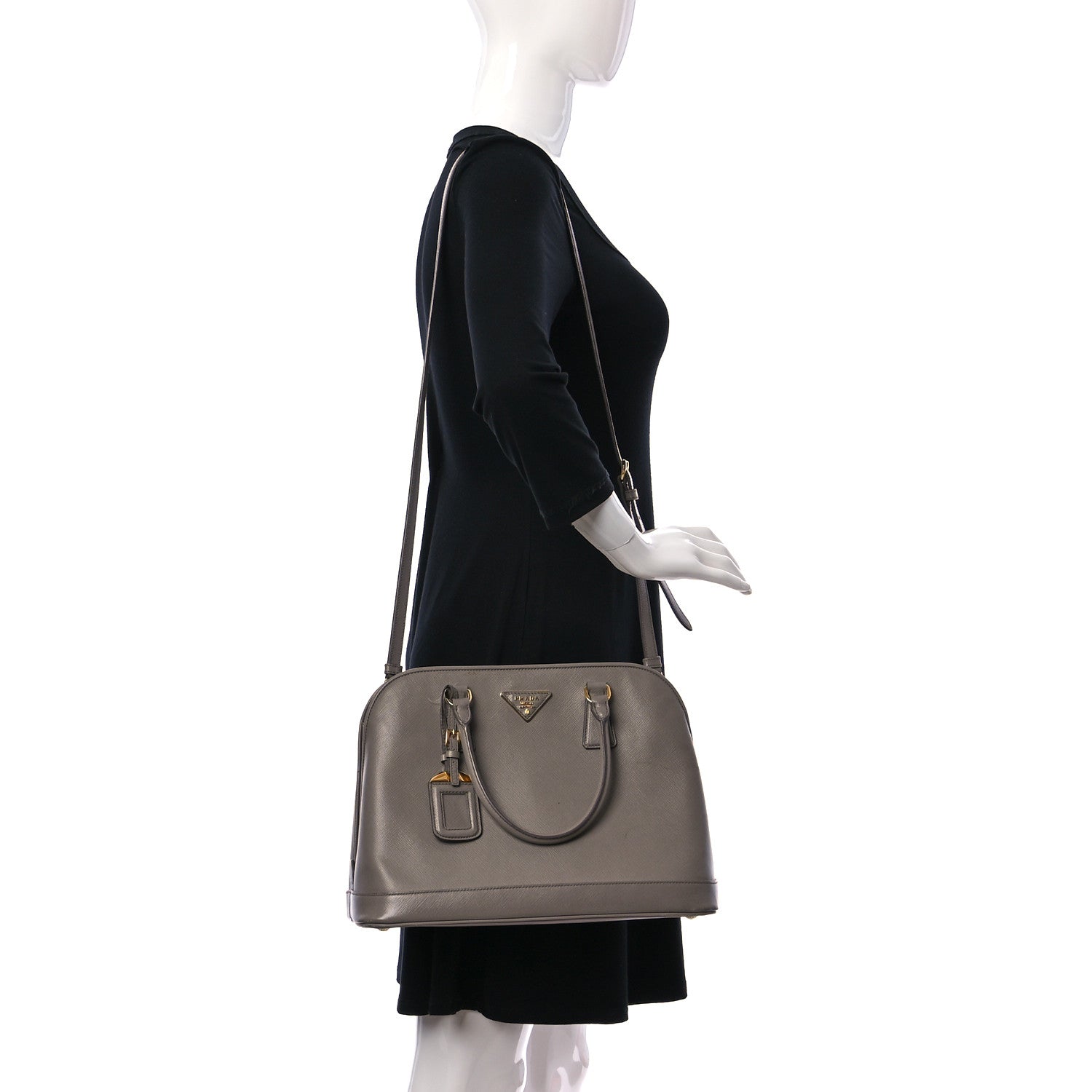 Prada Saffiano Lux Open Promenade Tote Argilla 2 of 19