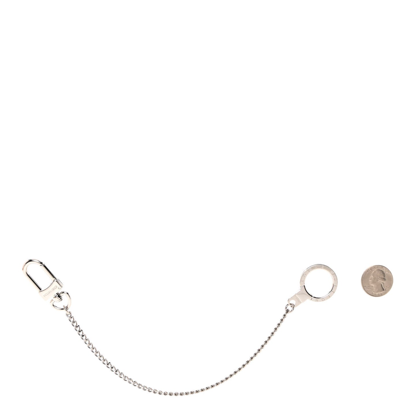 Pochette Extender Key Ring Chain Silver