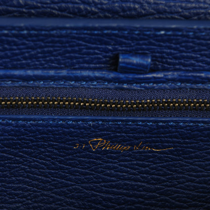 3.1 Phillip Lim 3.1 Textured Calfskin Medium Pashli Satchel Cobalt 6 of 8