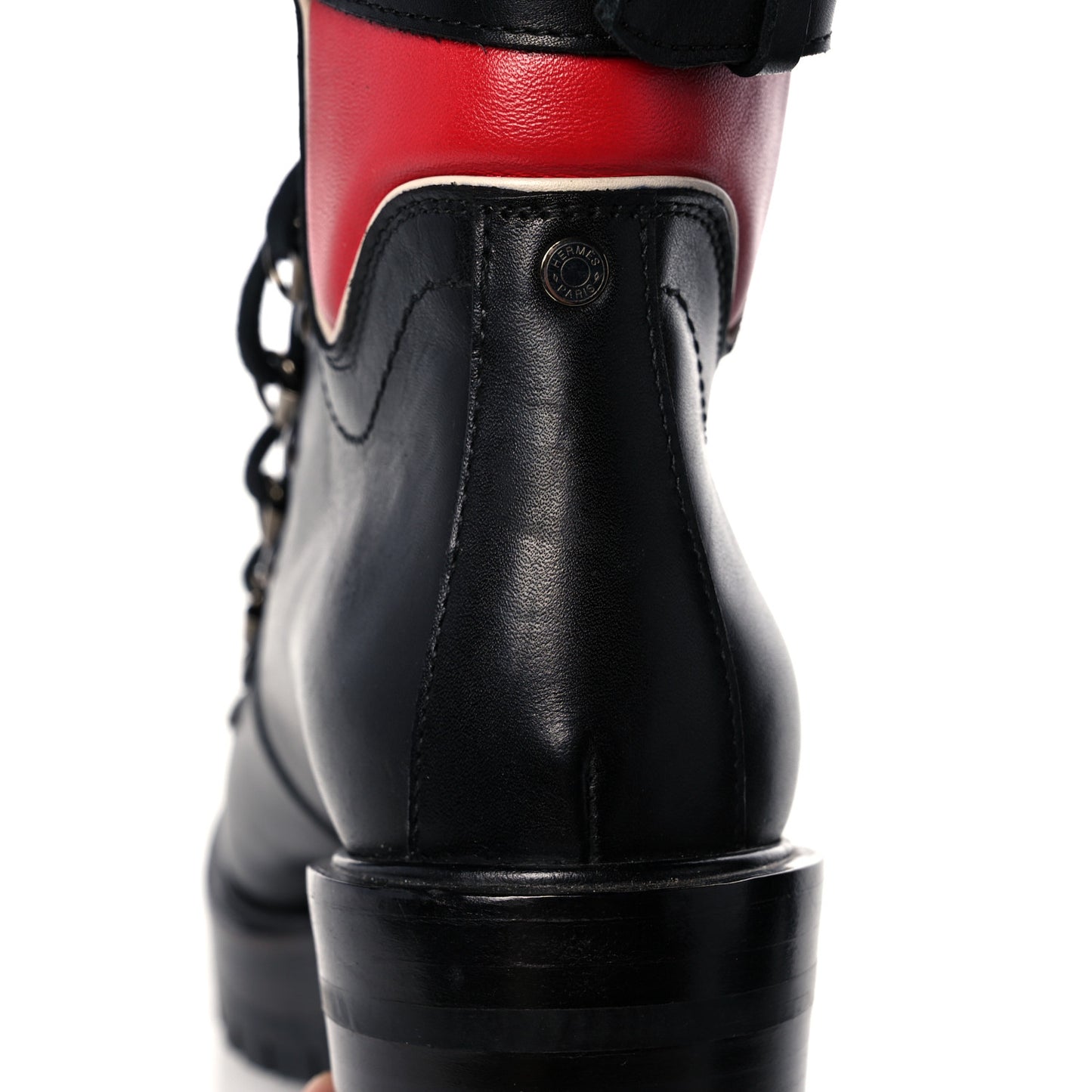 Greased Calfskin Promenade Boots 37 Black Multicolor