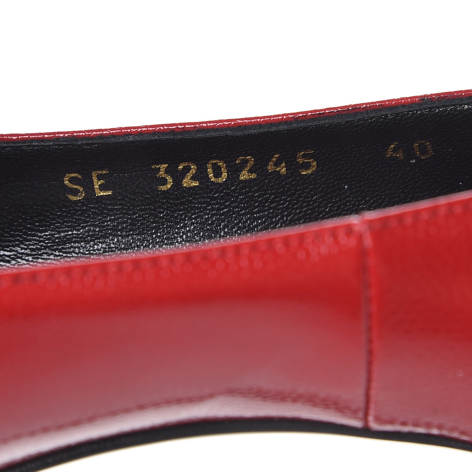 Saint Laurent Pebbled Patent Calfskin Janis 105 Platform Pumps 40 New Red 8 of 9