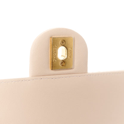 Chanel Lambskin Quilted Small Chic Pearls Flap Light Beige 7 of 12