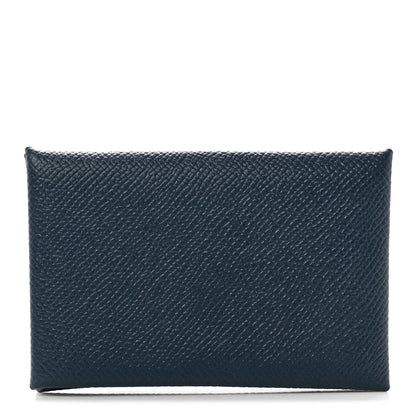 Hermes Epsom Calvi Card Case Vert Cypress 1 of 7