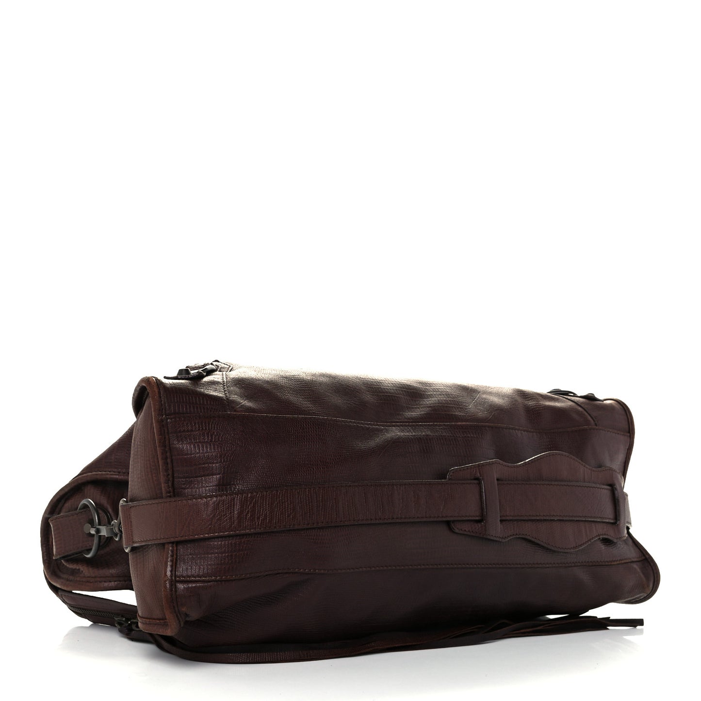Agneau Classic Hardware Lizard Embossed City Castagna