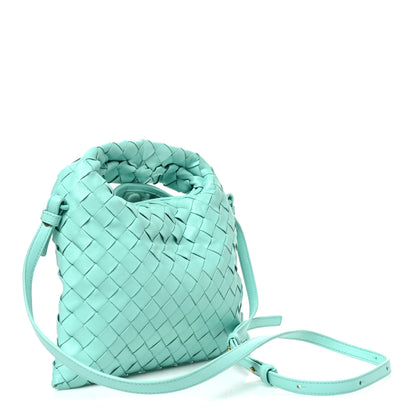 Bottega Veneta Calfskin Intrecciato Mini Hop Green Oasis 2 of 10