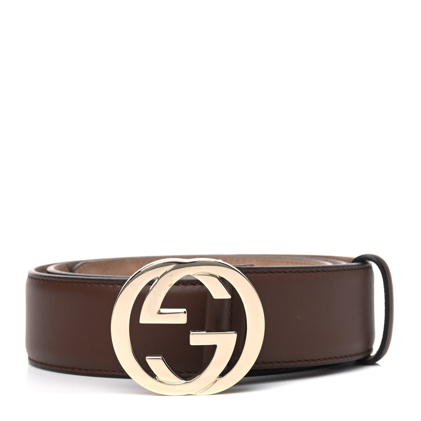 Calfskin Interlocking G 37mm Belt 95 38 Nut Brown