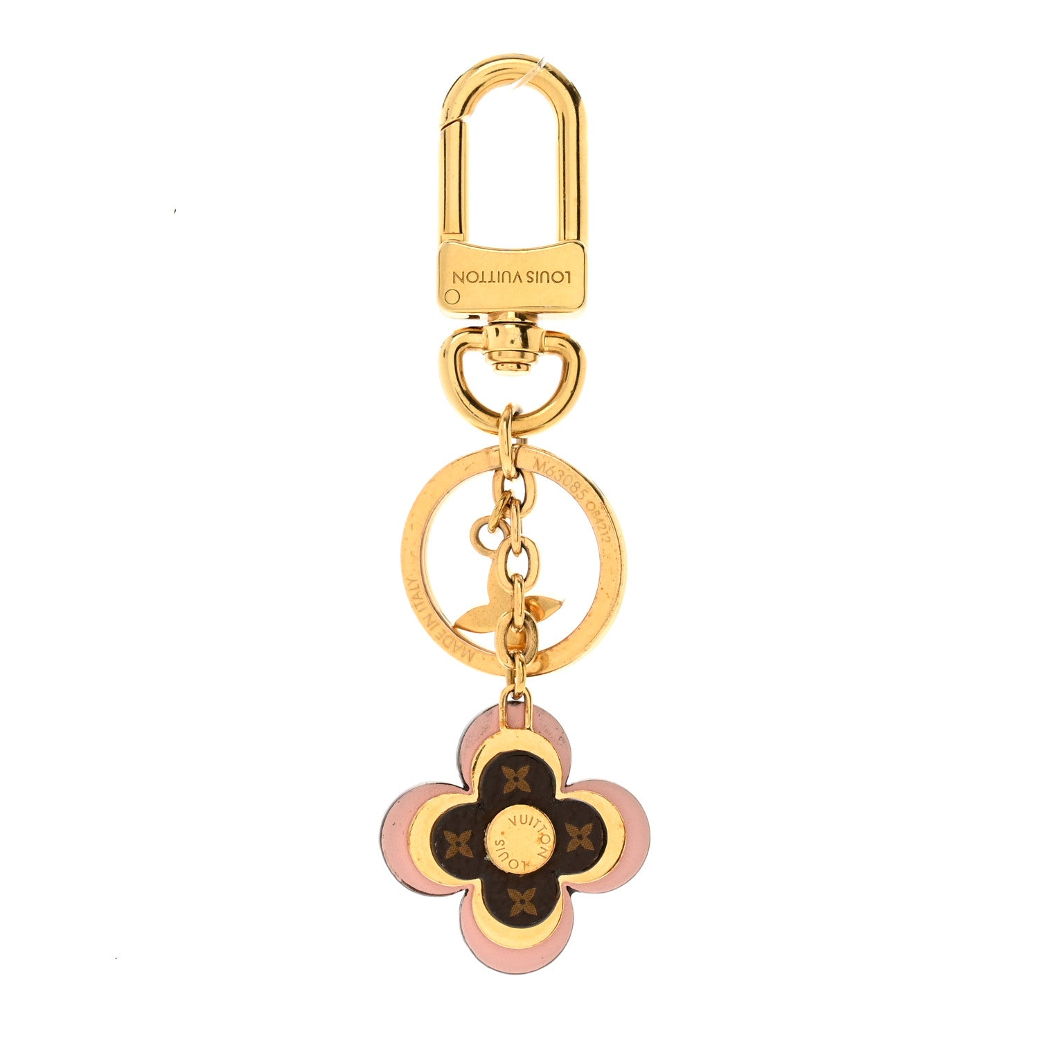 Louis Vuitton Monogram Blooming Flowers BB Bag Charm Key Holder Pink 1 of 3