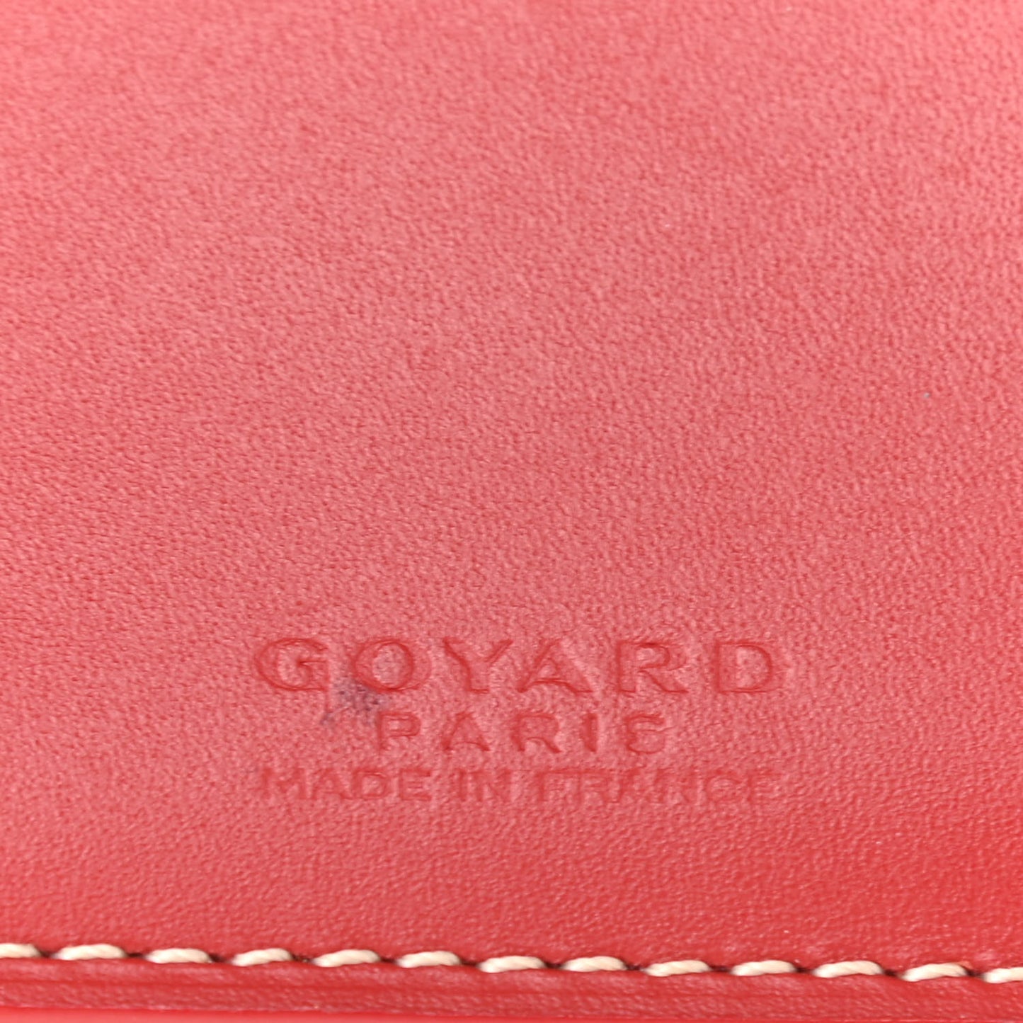 Goyardine Saint Florentin Bi-Fold Wallet Red