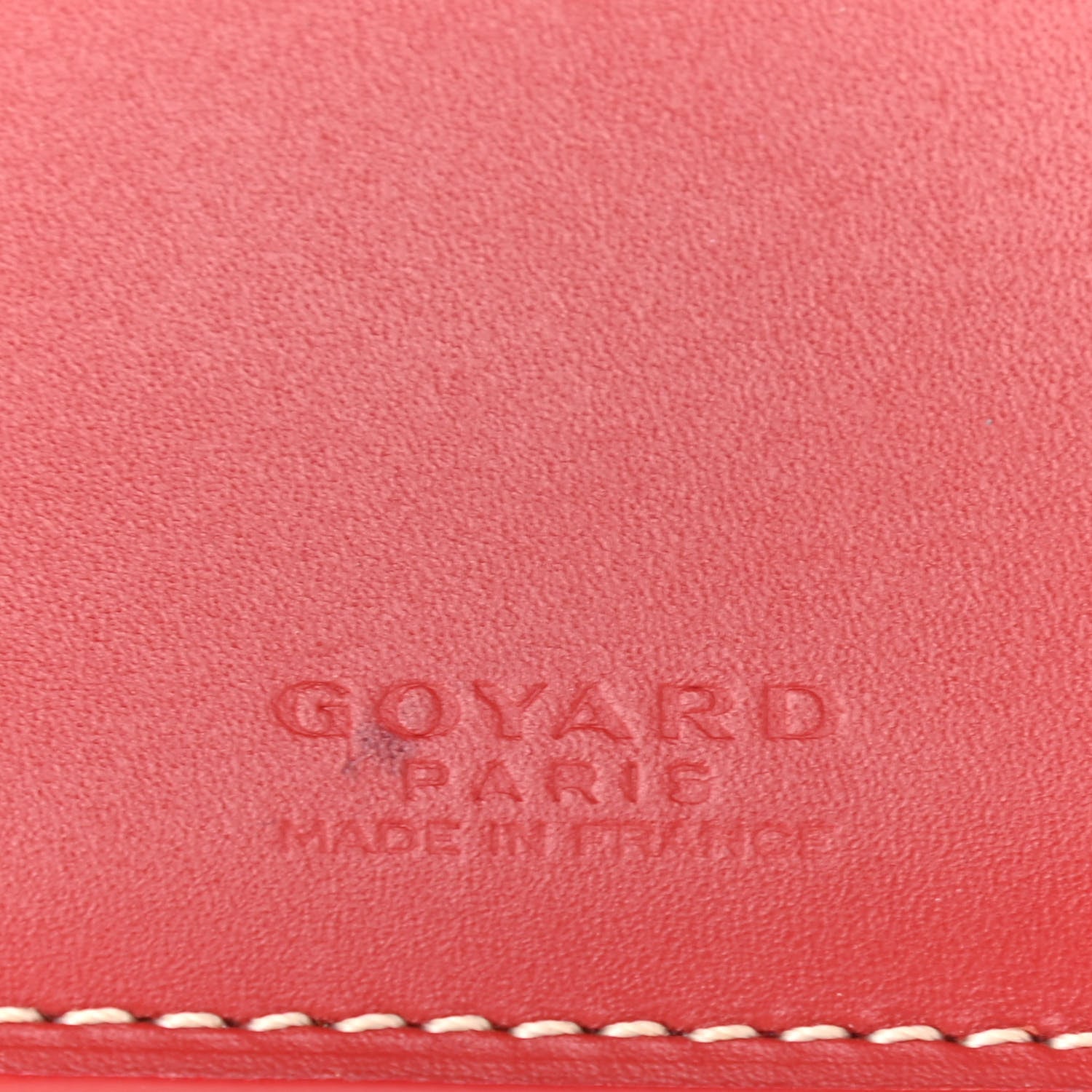 Goyard Goyardine Saint Florentin Bi-Fold Wallet Red 7 of 11