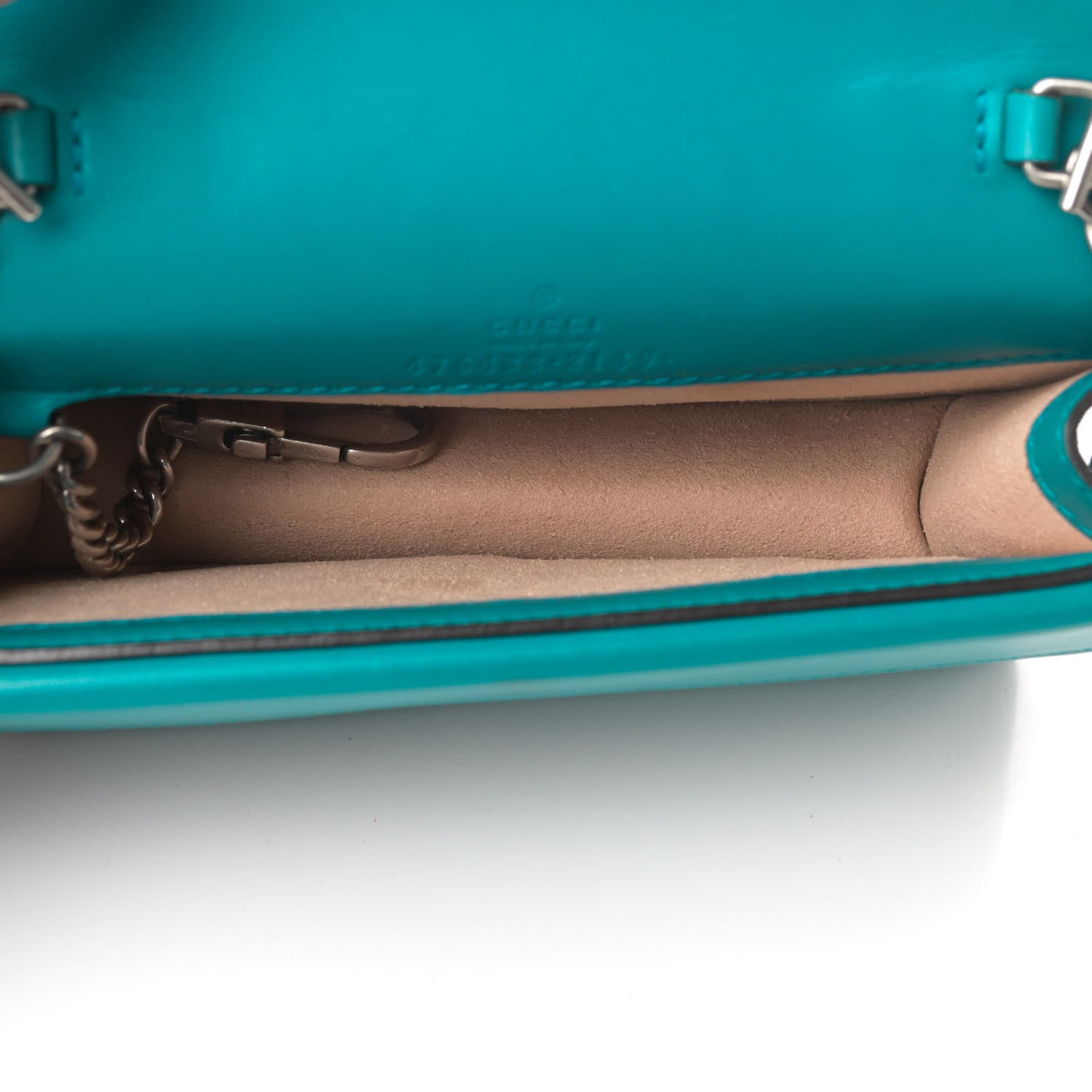 Gucci Velvet Super Mini Dionysus Shoulder Bag Pavone Cyan 5 of 11