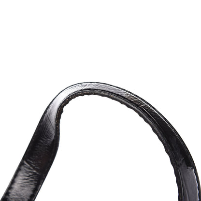 Saint Laurent Patent Crocodile Embossed Raspail Tote Black 13 of 13