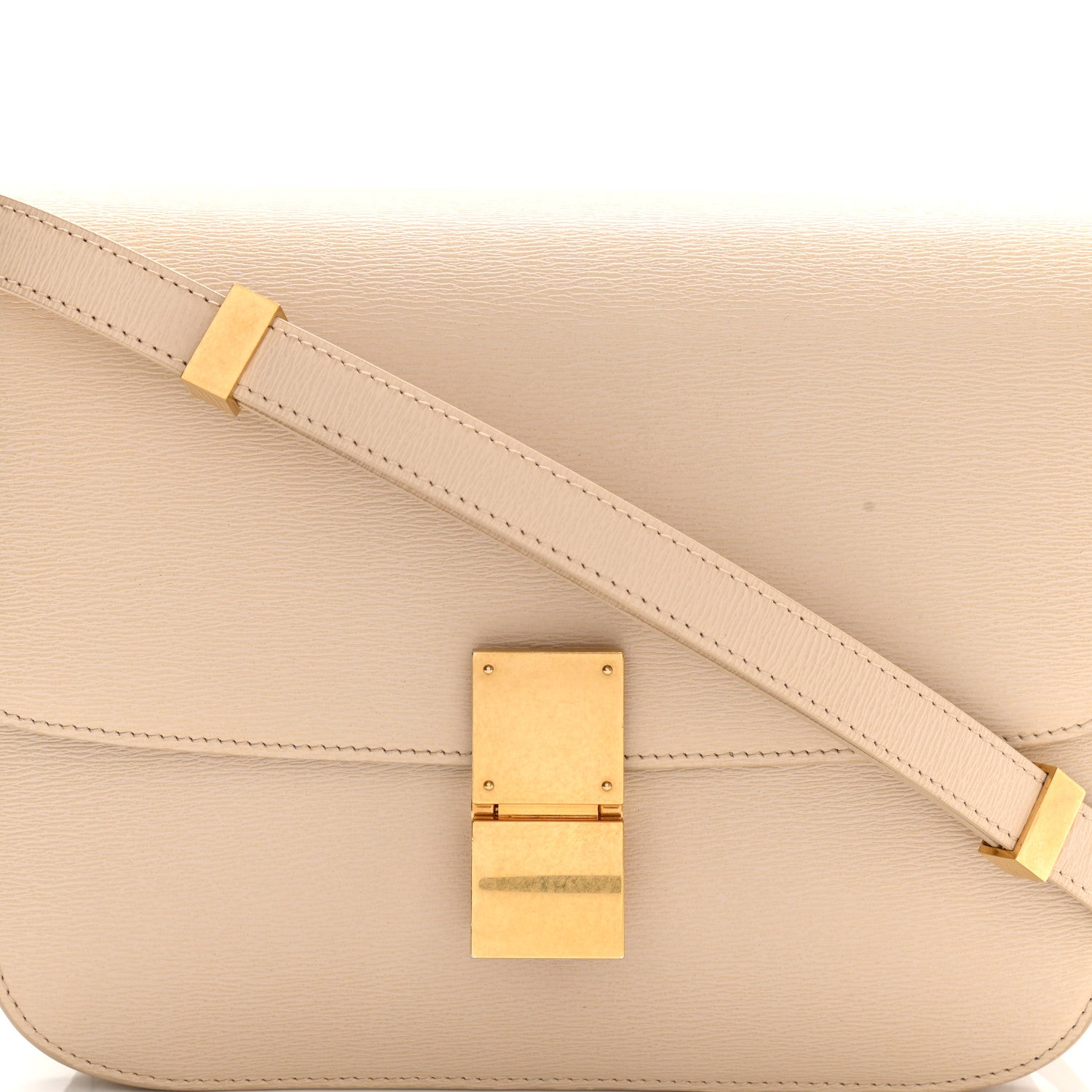 Celine Liege Calfskin Medium Classic Box Flap Bag Powder 8 of 10