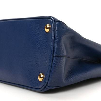 Prada Saffiano Small Galleria Double Zip Tote Bluette 8 of 8