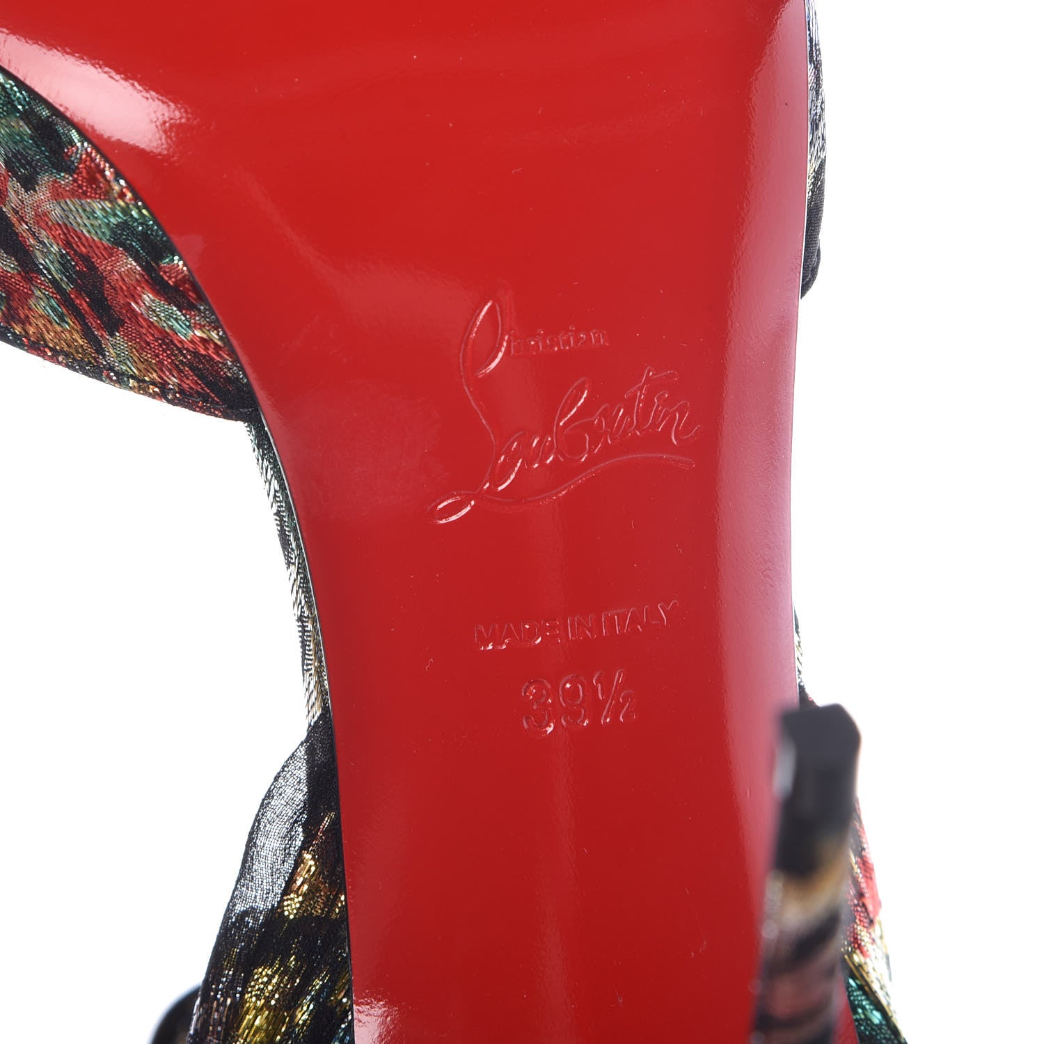 Christian Louboutin Lurex Atlantide Eloise Du Desert 100 Pumps 39.5 Black Multicolor 6 of 10