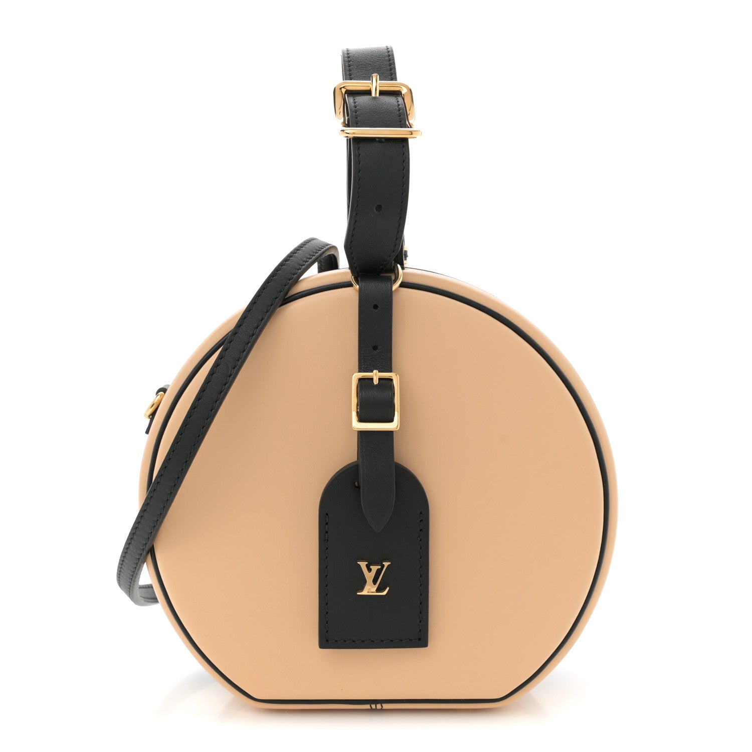 Louis Vuitton Calfskin Petite Boite Chapeau Black Beige 1 of 11