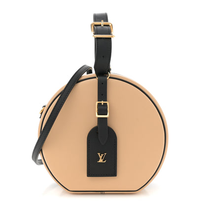 Louis Vuitton Calfskin Petite Boite Chapeau Black Beige 1 of 11