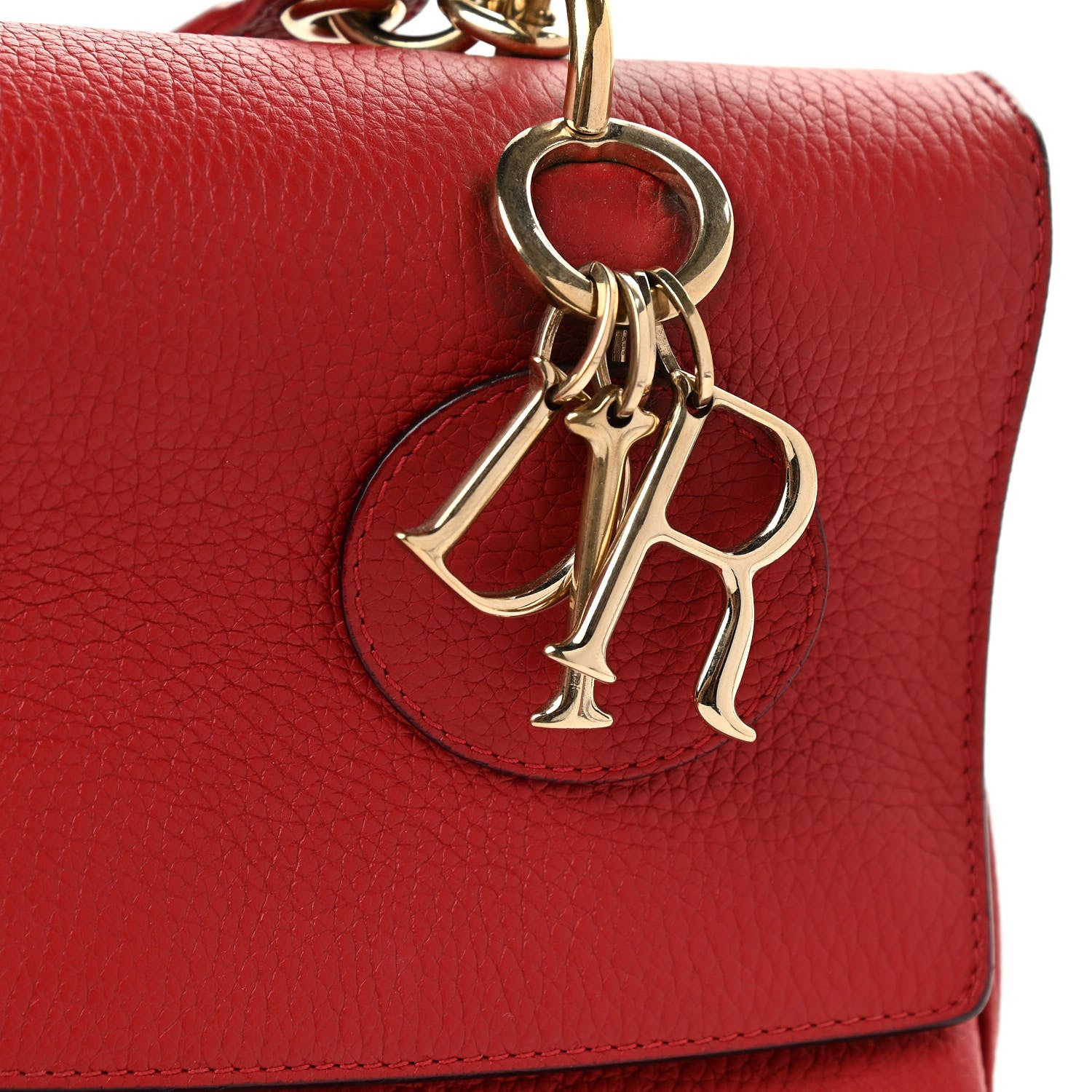 Christian Dior Bullcalf Small Be Dior Flap Red 8 of 20