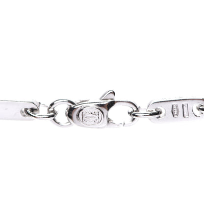 Cartier 18K White Gold Fidelity Bar Link Chain Necklace 4 of 6