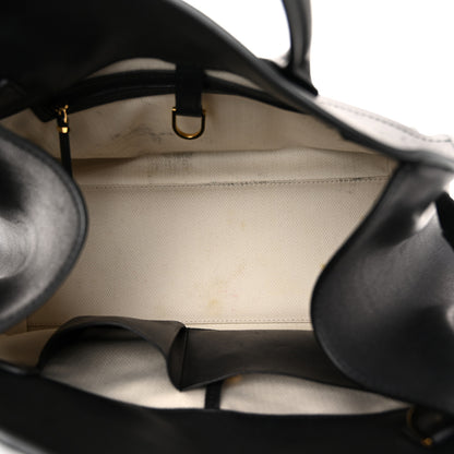 The Row Polished Saddle Calfskin Soft Margaux 12 Black 5 of 12