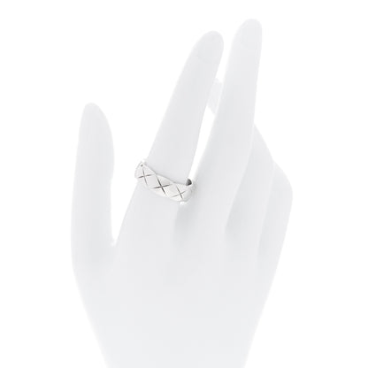Chanel 18K White Gold Small Coco Crush Ring 59 8.75 2 of 5