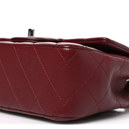 Chanel Lambskin Quilted Mini Rectangular Flap Burgundy 10 of 10