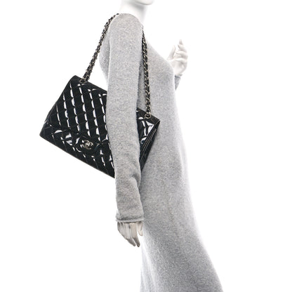 Chanel Patent Quilted Maxi Single Flap Black 2 of 10