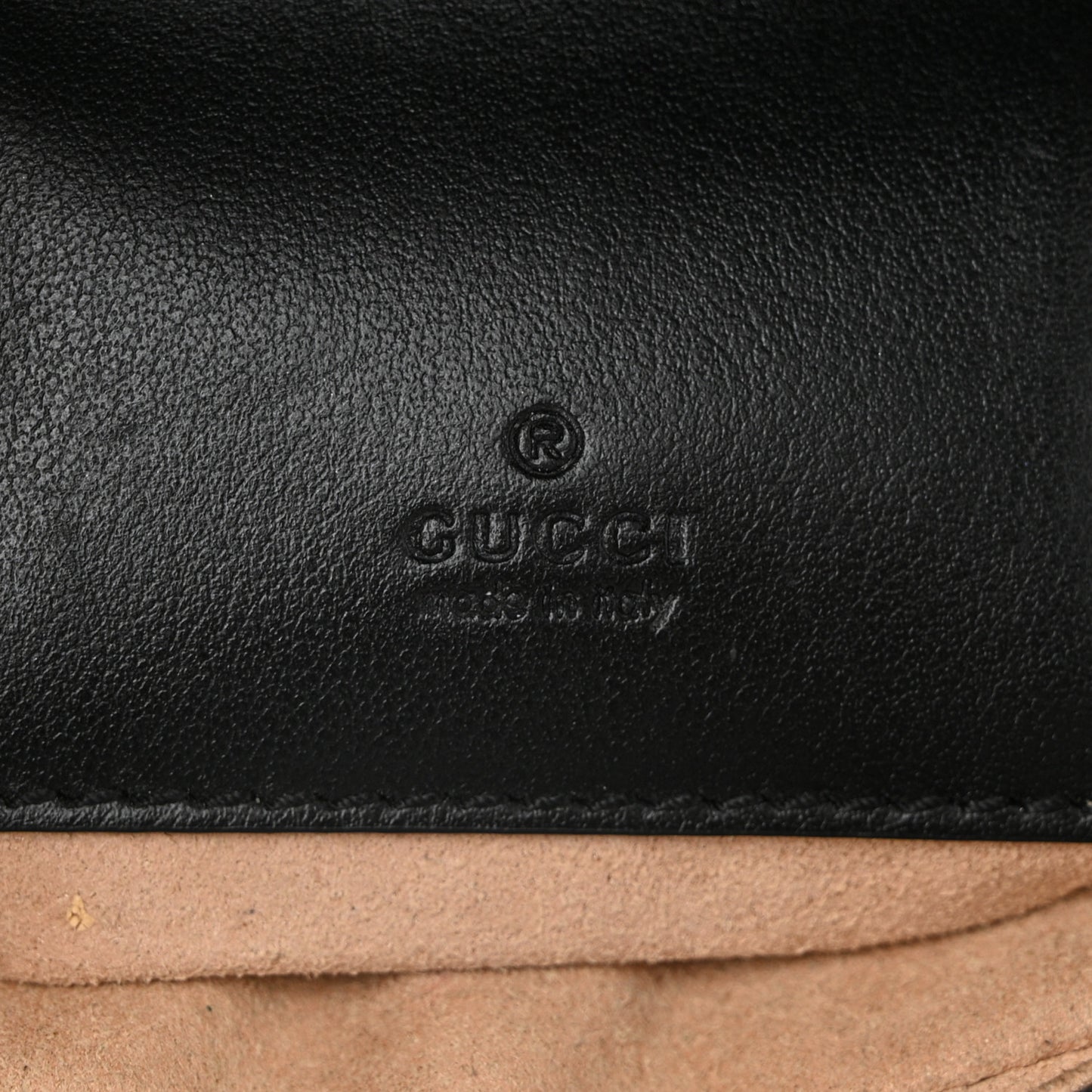 Calfskin Matelasse Mini GG Marmont Crossbody Bag Black