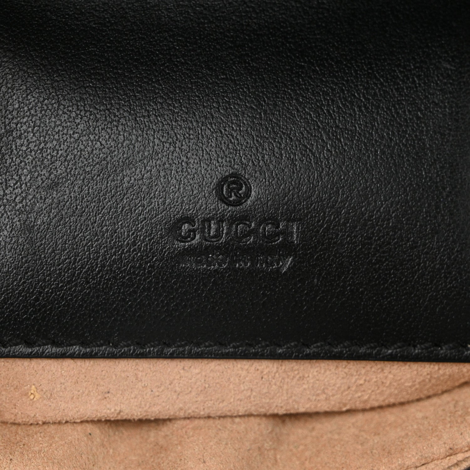 Gucci Calfskin Matelasse Mini GG Marmont Crossbody Bag Black 6 of 12