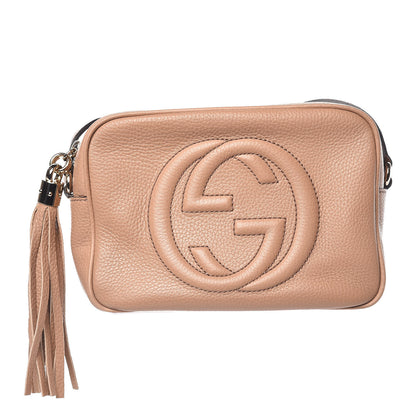 Gucci Pebbled Calfskin Small Soho Disco Bag Rose Beige 1 of 10