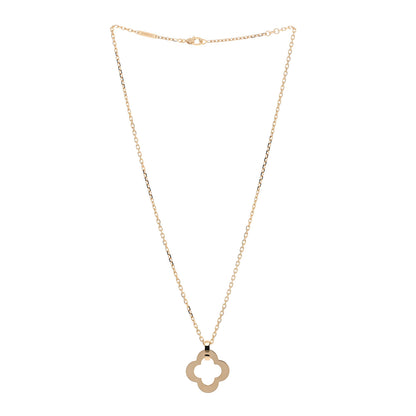 Van Cleef & Arpels 18K Yellow Gold Byzantine Alhambra Pendant Necklace 3 of 4