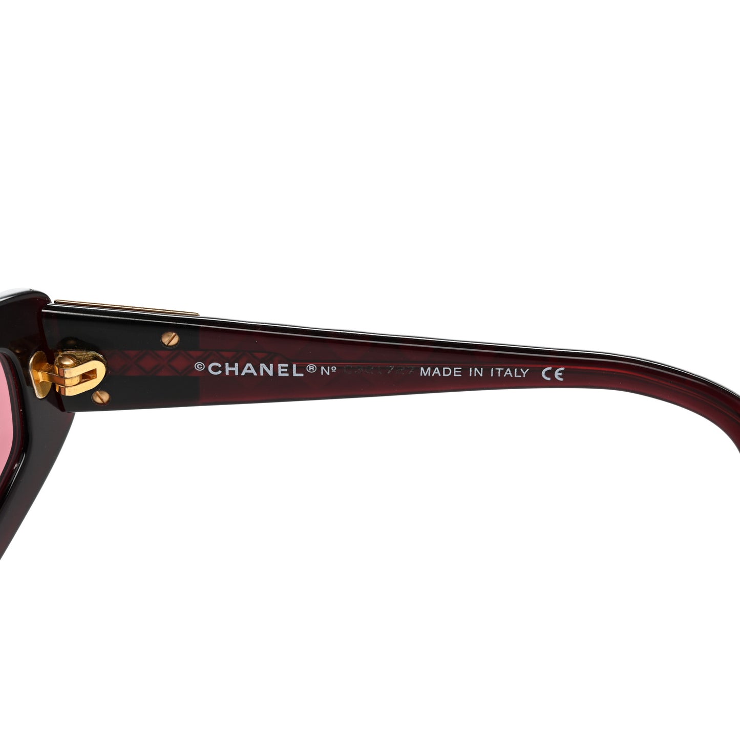 Acetate Rectangle Sunglasses 5014 Burgundy