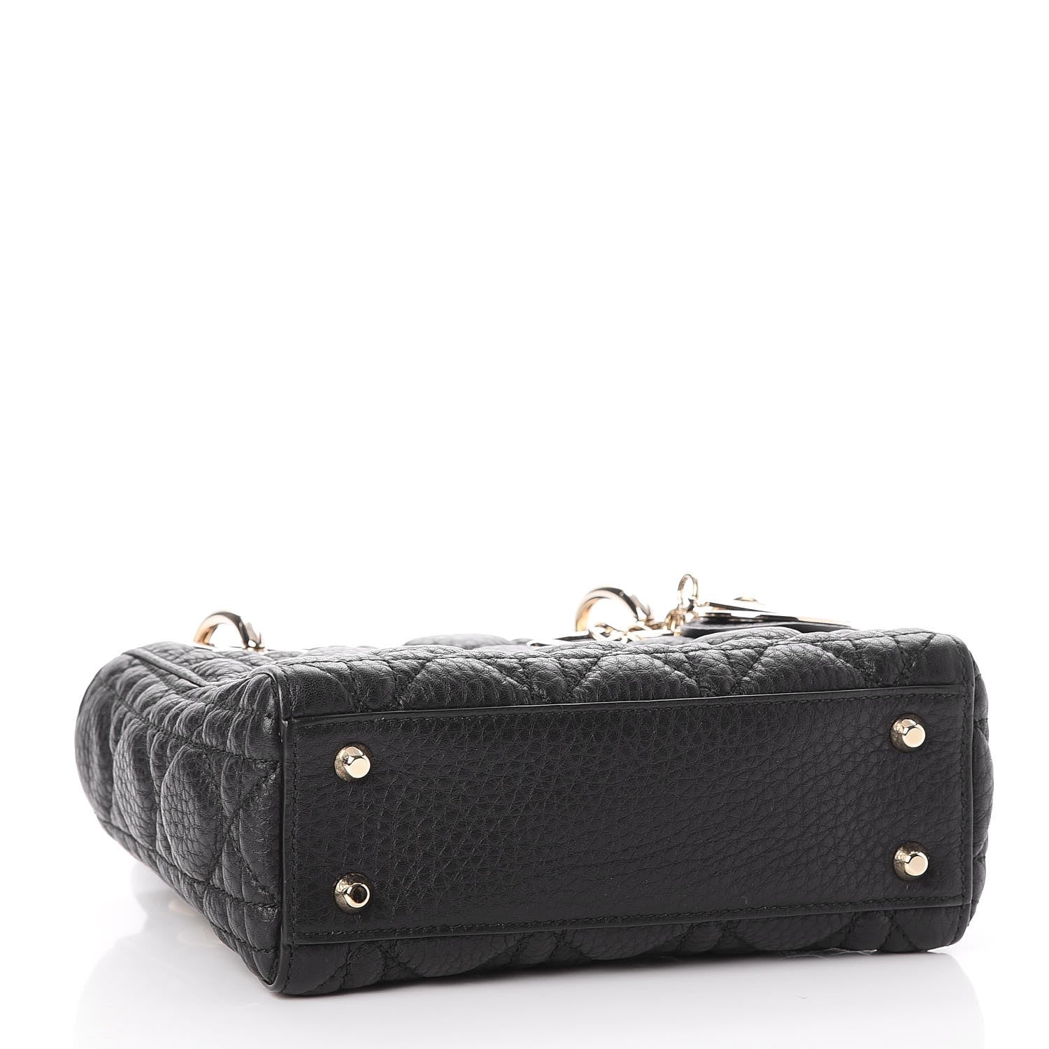 Christian Dior Calfskin Cannage Mini Lady Dior Black 4 of 7