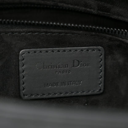 Christian Dior Ultra Matte Calfskin Cannage Medium Lady Dior Black 5 of 14