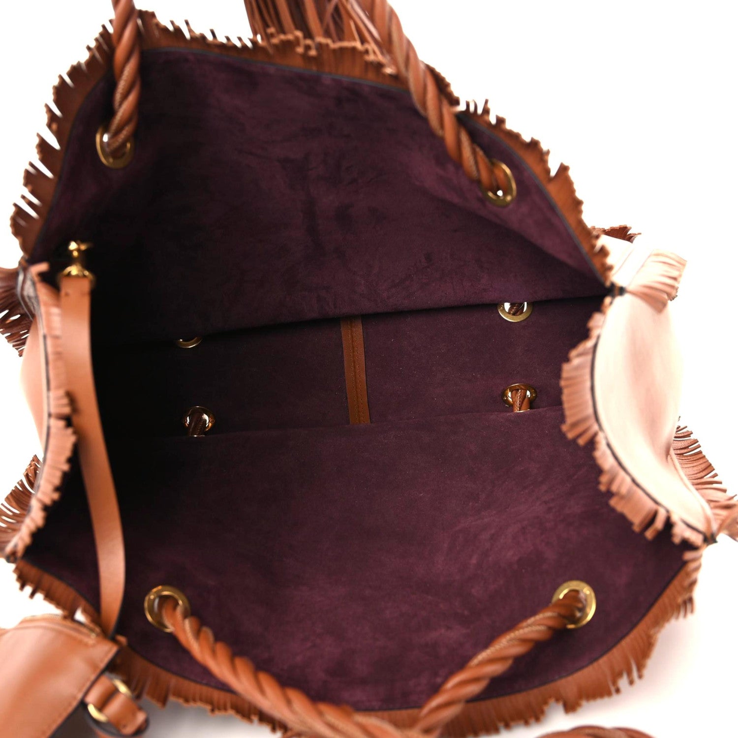 Valentino Garavani Calfskin The Rope Shopper Tan 11 of 12