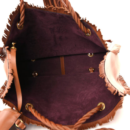 Valentino Garavani Calfskin The Rope Shopper Tan 11 of 12